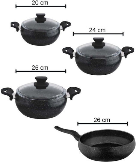 SteweHome Kochgeschirr-Set 7 Teile
