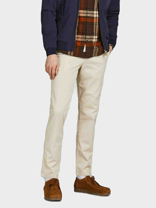 Marco Hose Chino Elastisch in Schlanker Passform Beige