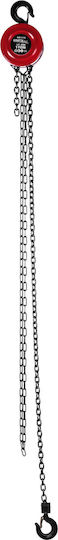 Kraft & Dele Chain Hoist 1T with Chain 2.5 m for Weight Load up to 1t Red