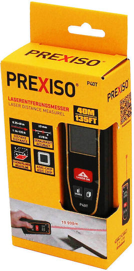 Prexiso Μέτρο Laser P40T με Εύρος Μέτρησης 0.35m-40m