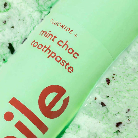 Pastă de Dinți cu Fluor Aromă de Ciocolată cu Mentă Mint Choc Hismile 60 G