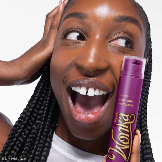 Fluoride Toothpaste Chocolate Flavor Wonka Chocolate Hismile 60 G