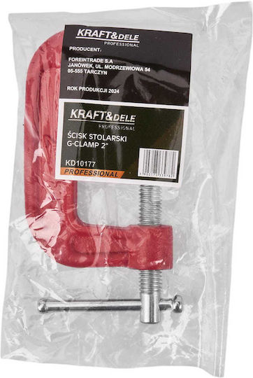 Kraft & Dele KD10177 Σφιγκτήρας Τύπου "G" με Μέγιστο Άνοιγμα 50mm