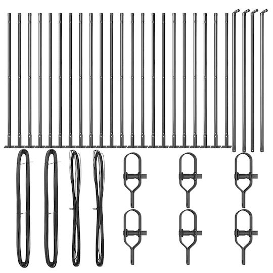 vidaXL Garden Fencing Material 26pcs Gray