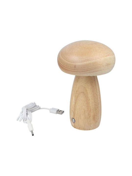 Holz Dekorative Lampe Pilz Braun