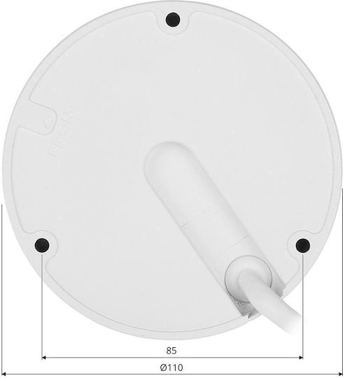 Dahua IPC-HDBW1639E1-A-IL-0280B IP Surveillance Camera Full HD+ 6MP Waterproof with Microphone and 2.8mm Lens