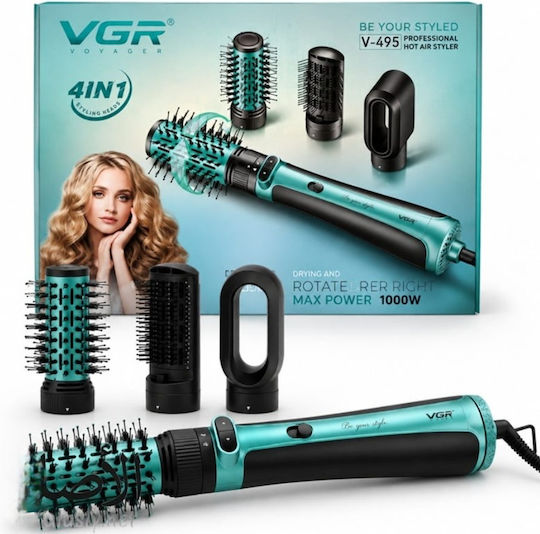 VGR Electric Brush with Air & Rotating Head for Hair Straightening and Curls 1200W
