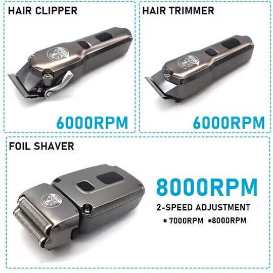 VGR Professional Hair Clipper Set Black V-675