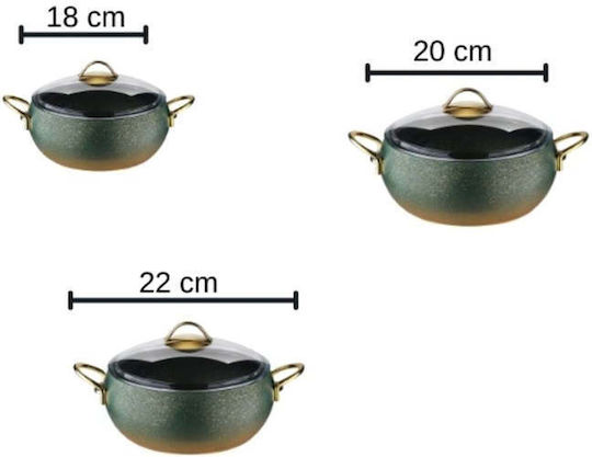 SteweHome Töpfe Set aus Aluminium 6 Teile