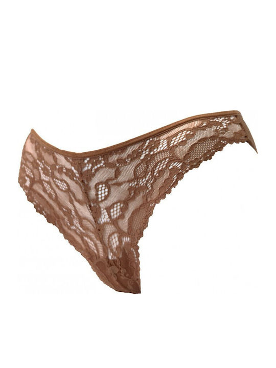 Femeie Brazilia cu Dantelă Brown