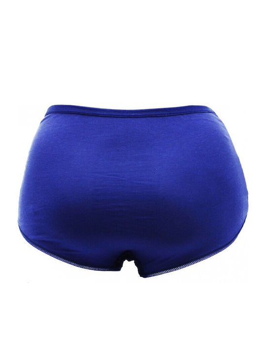 Damen Slip mit Spitze Blau