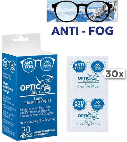 30x Anti-fog Wipes Glasses Pdcw30-af