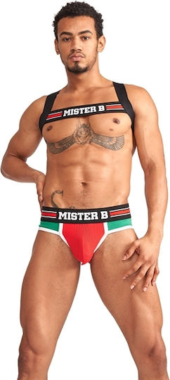 Mister B Ανδρικό Harness Κόκκινο