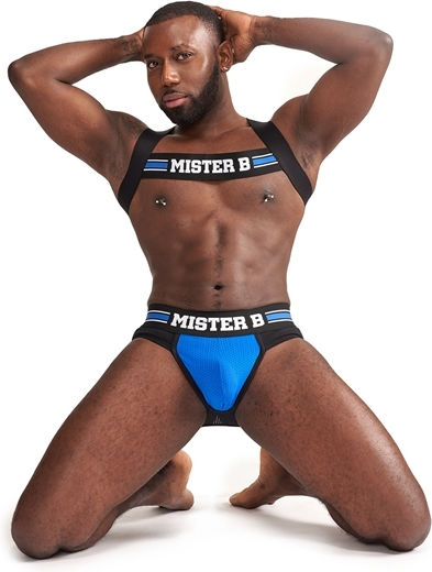 Mister B Ανδρικό Harness Μαύρο