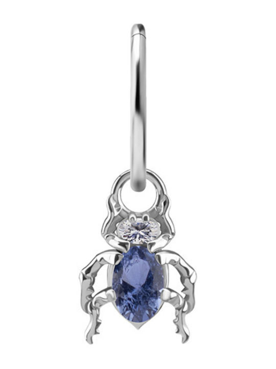Crazy Needles Charm in Silver