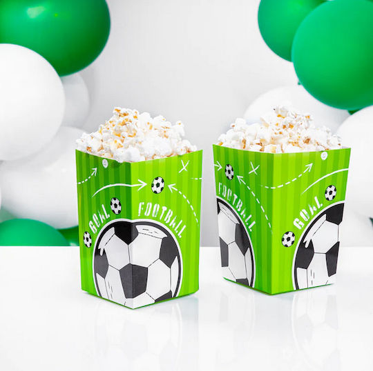 Football Popcorn Boxes 6pcs