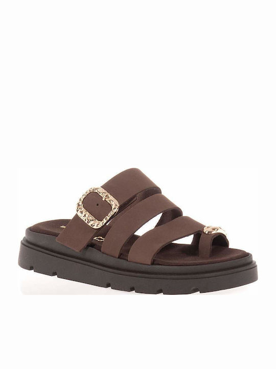 Γυναικεία Σανδάλια Flatforms Καφέ