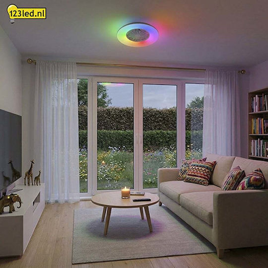 123led Plafonieră 48.5cm cu Lumină Albă