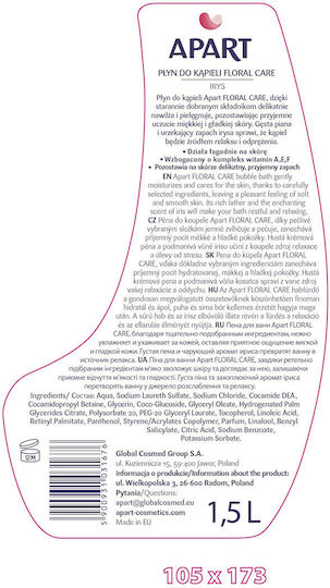 Apart Ενυδατικό Αφρόλουτρο με Άρωμα Τριαντάφυλλο 1500ml