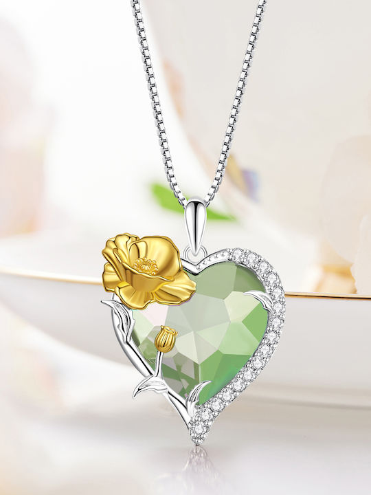 Trusky Halskette mit Herz-Design aus Silber mit Zirkon