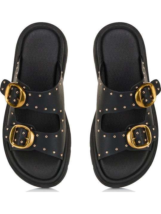 Γυναικεία Σανδάλια Flatforms Μαύρα