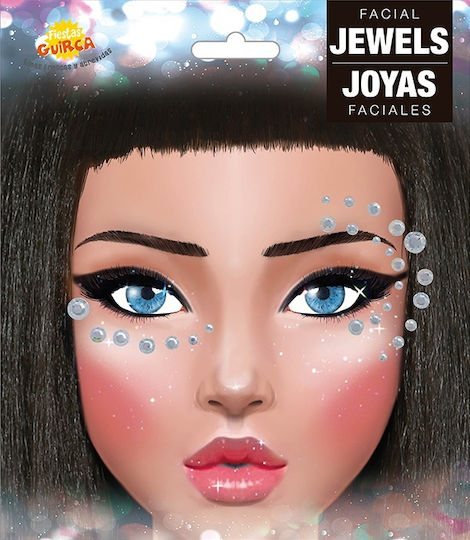Jewelry Stickers Silver Crystals Face Ball