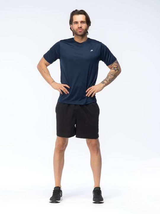 Sportliches Kurzarm T-Shirt Silber