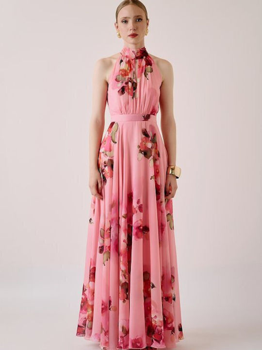 Rochie Maxi de Vară pentru Nuntă / Botez Roz