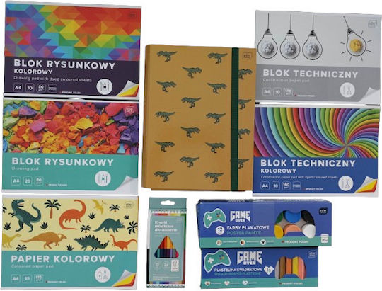 Set De Papetărie Pentru Copii Școlari Clasele 1-3 Băieți