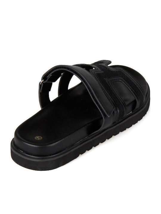 Дамски Анатомични Сандали Flatforms Черни