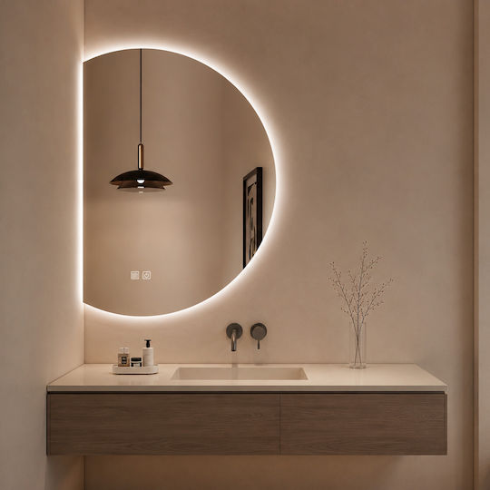 Futura F-3040 Καθρέπτης Led Αφής 60x80cm Λευκός