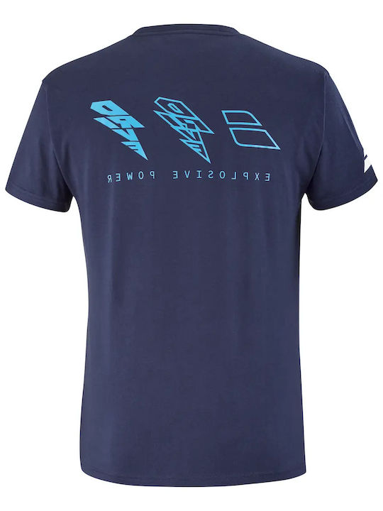 Babolat Drive 4US21441X-4086 Men's Blue Tennis Shirt