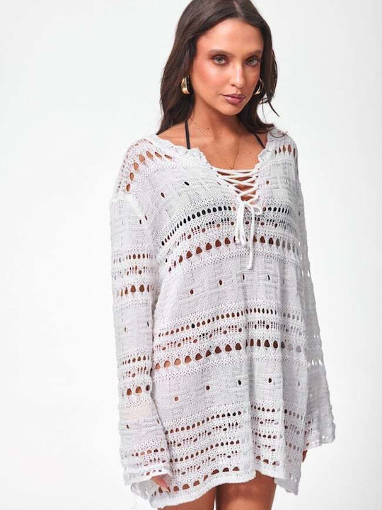 Decoro Women's Mini Beach Dress White