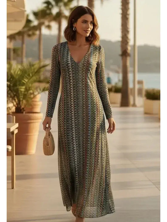Modern Ocean Women's Maxi Beach Dress Brown