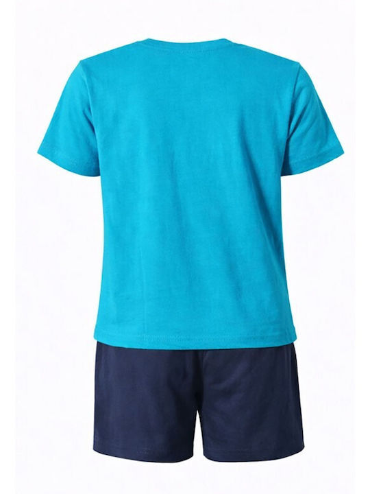 Happy Touch Kinder Schlafanzug Sommerlich Turquoise