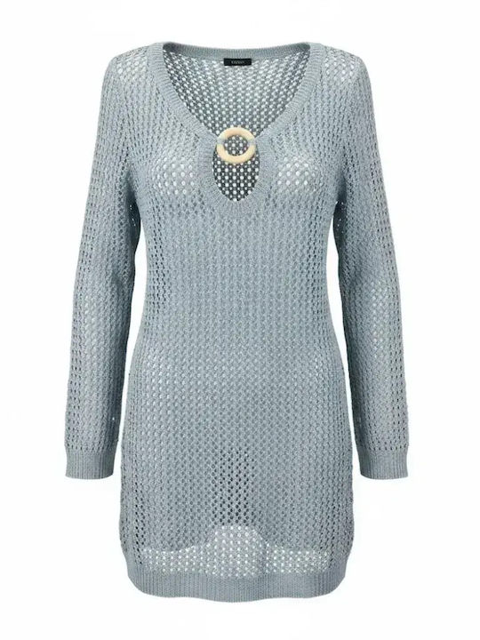 Modern Ocean Rochie Scurtă De Plajă Pentru Femei Gri