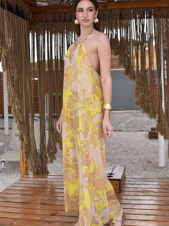 Tweet With Love Women's Yellow Beach Dress