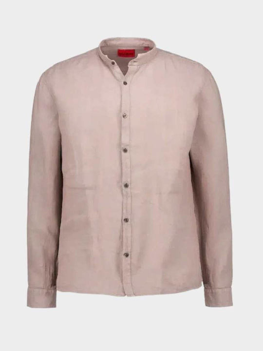 Hugo Elvory Linen Shirt Brown