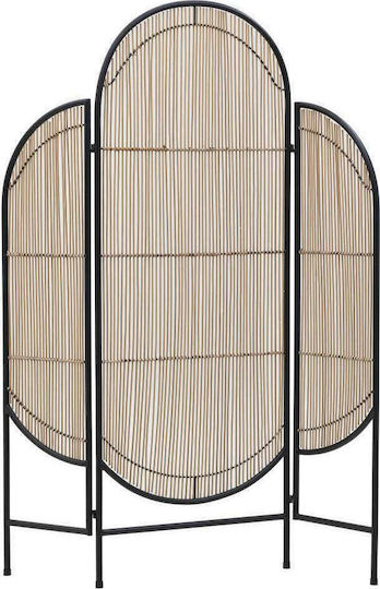 Inart Bamboo Декоративен Параван Бамбуков с 3 Панела 125x170см