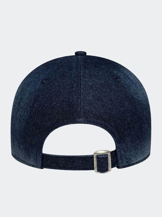 New Era New York Yankees Mlb Denim Navy 9twenty A-frame Adjustable Cap Unisex Jockey Albastru