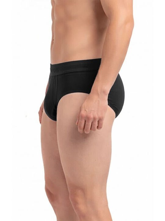Herren Slips Schwarz 1Packung