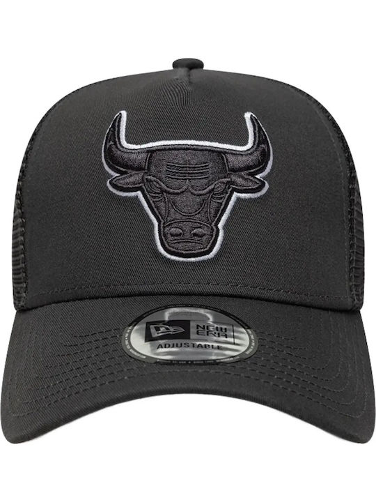 New Era Chicago Bulls Männlicher Jockey mit Netz und Glattes Visier Schwarz