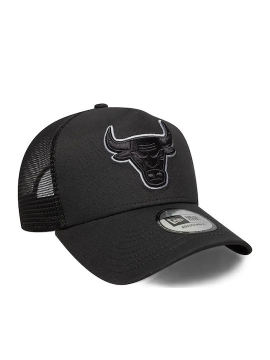 Chicago Bulls Men's Jockey with Mesh and Flat Visor Black