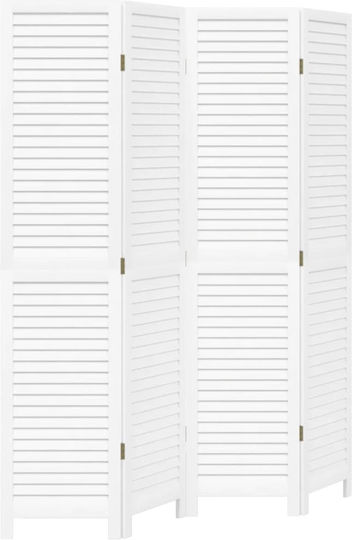 vidaXL Decorativ Paravan Lemn cu 4 Panouri 140x180cm