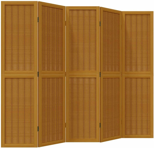 vidaXL Διακοσμητικό Παραβάν Ξύλινο με 5 Φύλλα 175x160cm vidaXL Διακοσμητικό Παραβάν Ξύλινο με 5 Φύλλα 175x160cm