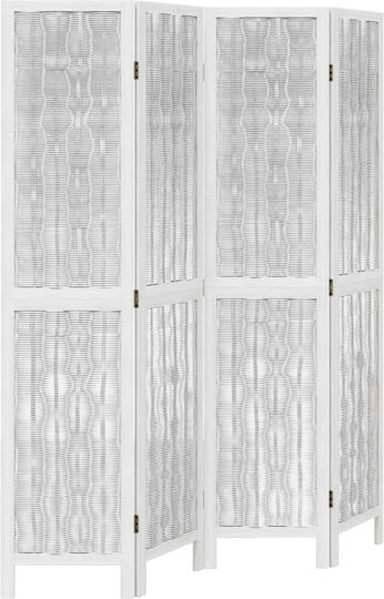 vidaXL Διακοσμητικό Παραβάν Ξύλινο με 4 Φύλλα 140x180cm