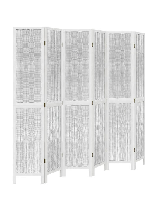 vidaXL Dekorativer Raumteiler Hölzernes mit 6 Paneelen 210x200cm