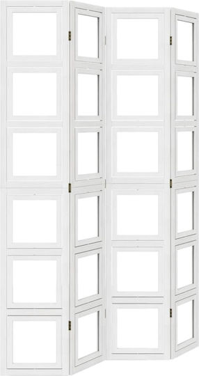 vidaXL Decorativ Paravan Lemn cu 4 Panouri 140x220cm