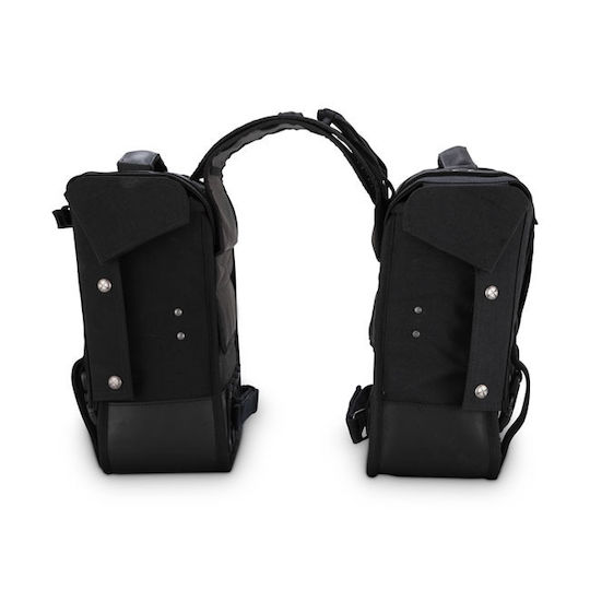 Burly Voyager Motorcycle Saddle Bags Set in Black Colour