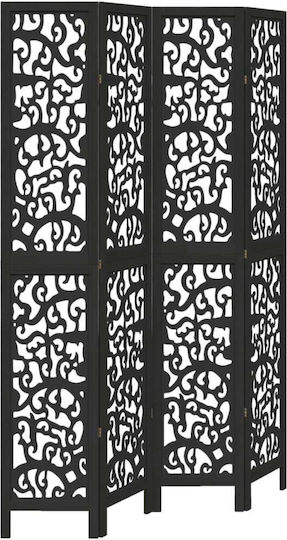 vidaXL Decorativ Paravan Lemn cu 4 Panouri 140x220cm